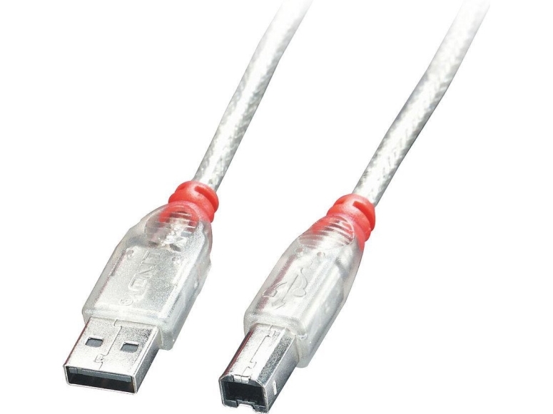 Cable Usb2 A-B 2M Transparent 41753 Lindy