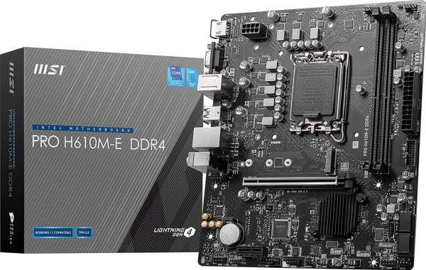 Msi Pro H610m E Ddr4 Intel Lga 1700 Intel  Core&trade; I9 Lga 1700 Ddr4 Sdram 64 Gb