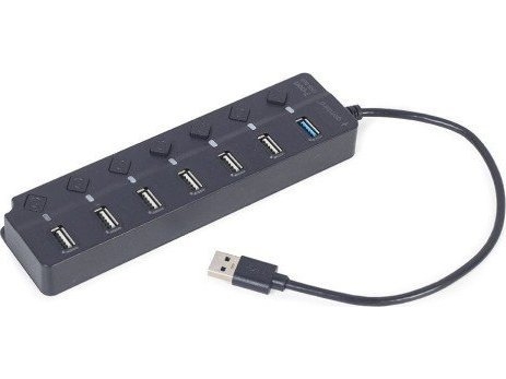 Gembird Uhb U3p1u2p6p 01 Usb 3.2 Gen 2 3.1 Gen 2 Type A Usb 2.0 Type A Usb 3.2 Gen 1 3.1 Gen 1 Type A 5000 Mbit/s Sort Dc 5 V