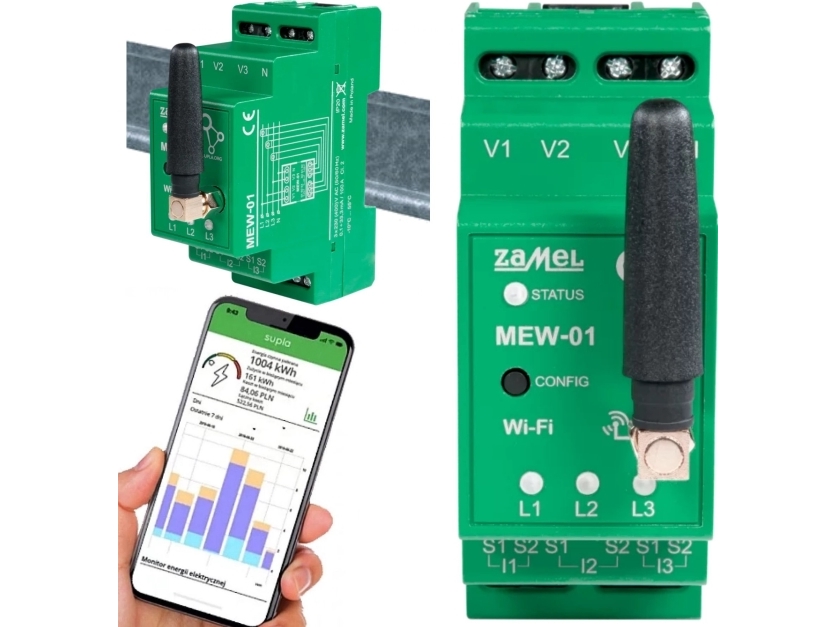 Zamel Supla MEW-01 MRP WiFi elektros energijos skaitiklis
