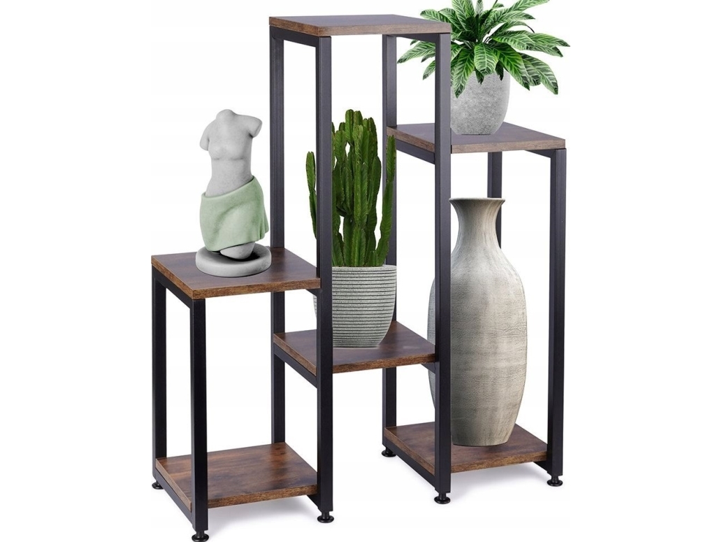 Vilde 6-etagers blomsterbed i metal 80 cm