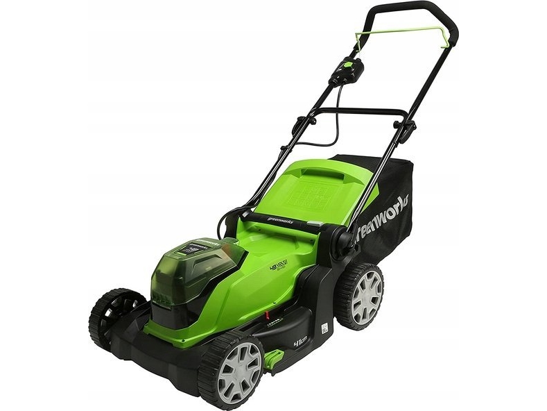 Greenworks Akku-Mäher 2X24v 41Cm Akku-Mäher G24x2lm41k2x Doppelladegerät + 2 2Ah Akkus