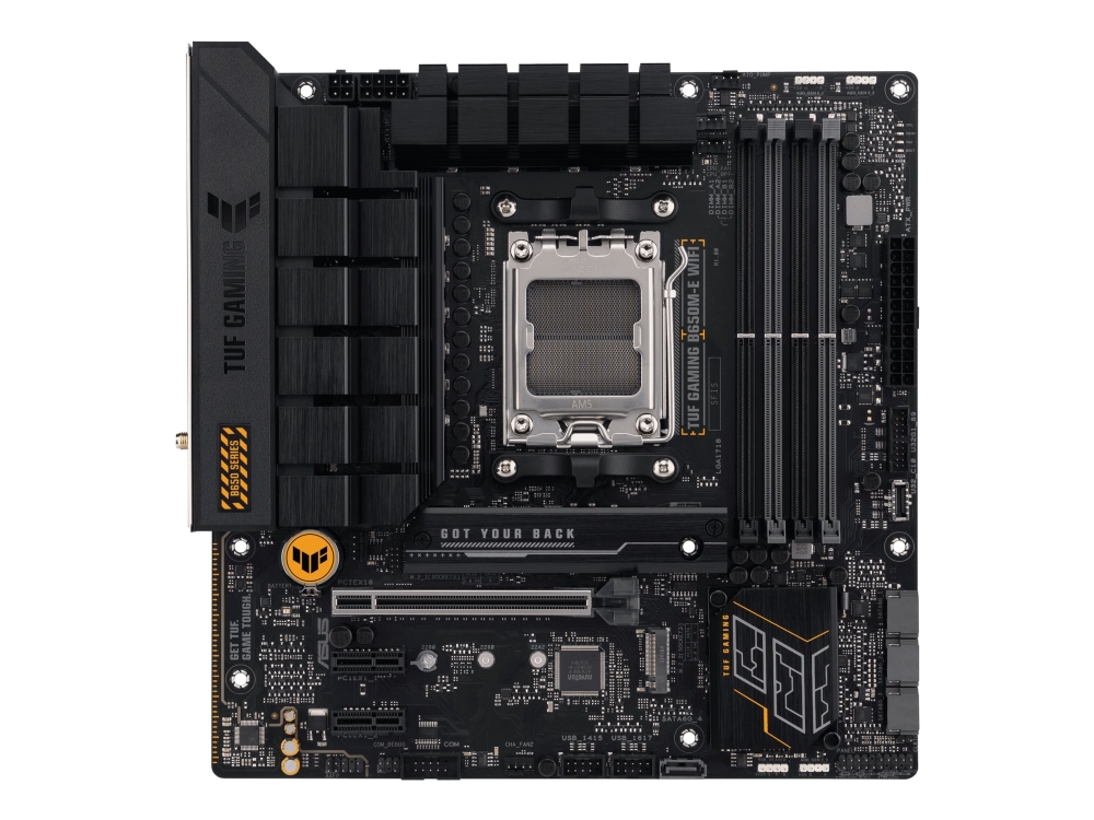 Asus Tuf Gaming B650m E Wifi Moderkort Micro Atx Socket Am5 Amd B650 Chipuppsattning Usb C 3.2 Gen 2x2 Usb 3.1 Gen 2 Usb 3.2 Gen 2 Usb C