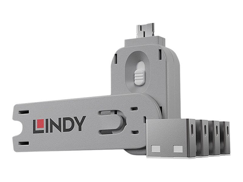 Lindy Usb Port Blocker - Usb Port Blokker - Hvid