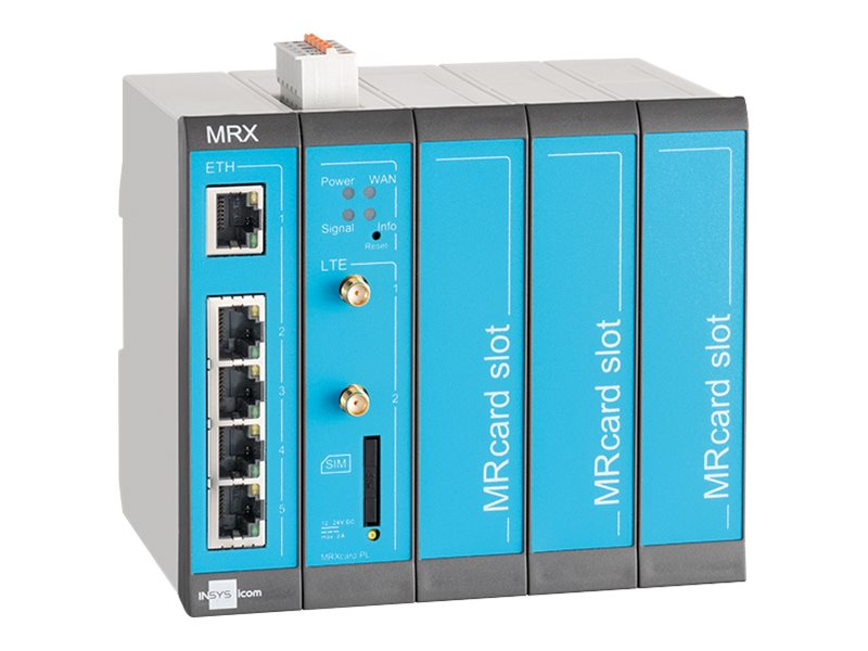 Insys Icom Mrx Mrx5 Lte - Router - Wwan 5-Port Switch - Din Monterbar På Skinne