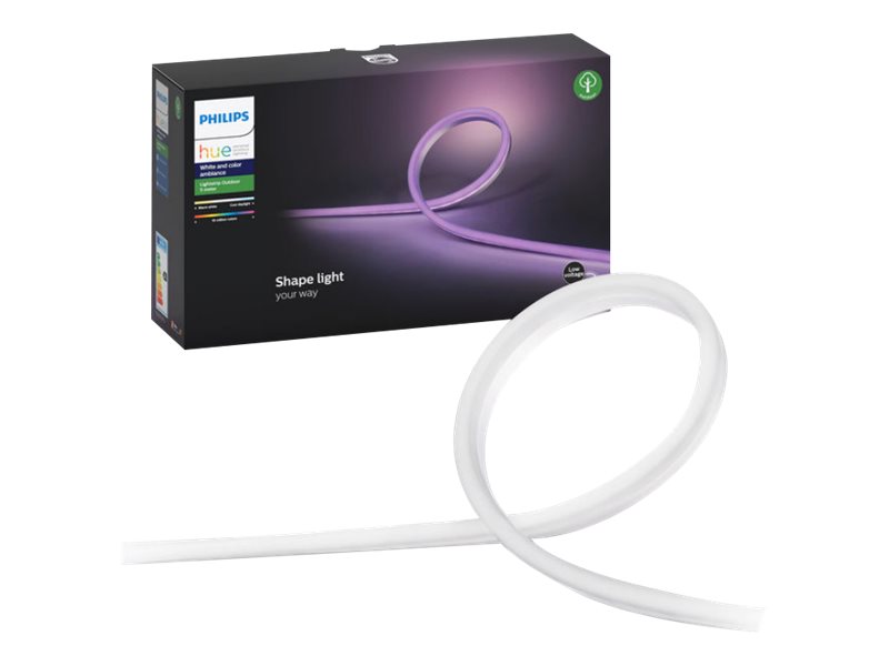 Philips Hue White And Color Ambiance Lightstrip Outdoor 5 Meter - White And Colored Light - Power Supply Unit Included - Smart Control With Hue Bridg