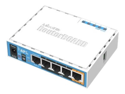 Mikrotik Hap Ac Lite, 733 Mbit/S, 10.100 Mbit/S, Ieee 802.11A, Ieee 802.11Ac, Ieee 802.11B, Ieee 802.11G, Ieee 802.11N, 10 V, 8 W, Tisch, Wand