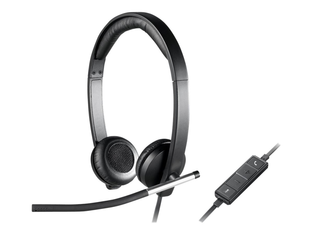 Logitech 981-000519, Kabelgebunden, Büro/Callcenter, 50 - 10000 Hz, 120 G, Kopfhörer, Schwarz, Silber