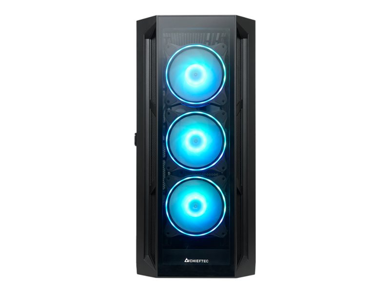 Chieftec Gamer Series Apex - Tower - Atx - Seitenteil Mit Fenster (Gehärtetes Glas) - Kein Netzteil (Atx) - Schwarz - Usb/Sound