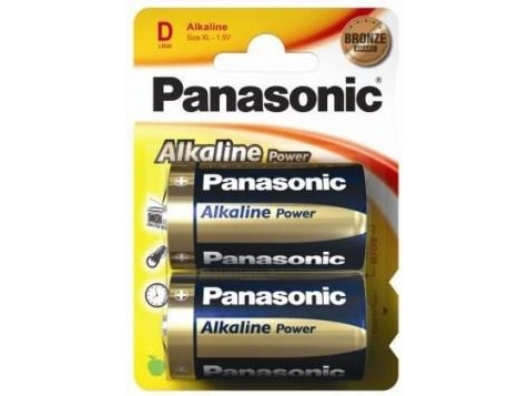 Panasonic Bronze Lr20 Šarminė Baterija 2Vnt/Bl.