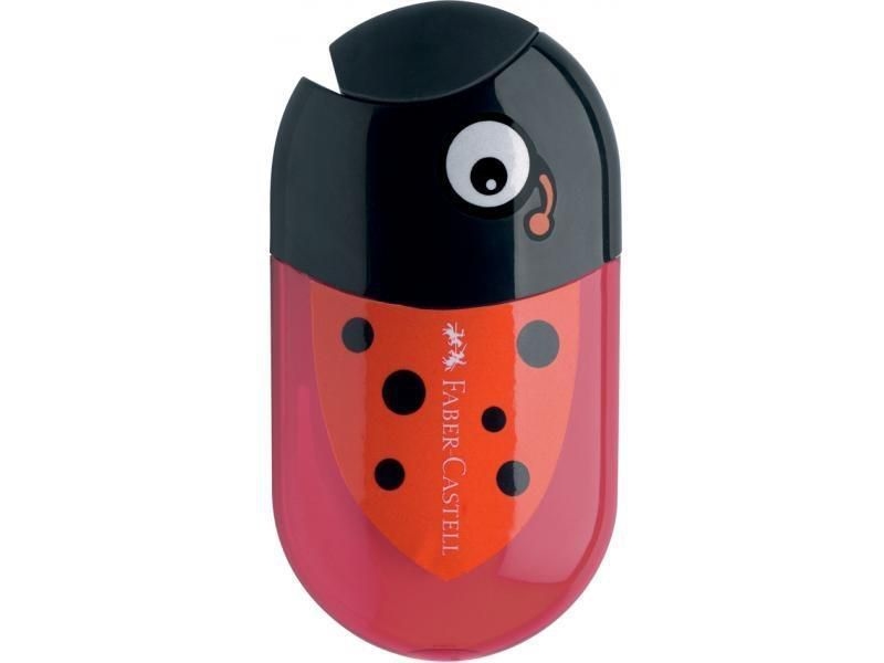 Faber-Castell 183526, Manuell pennvässare, Svart, Röd, 1 styck | Skrivredskap - Blyertspennor & pencils - Stiftpennor | GameStuff