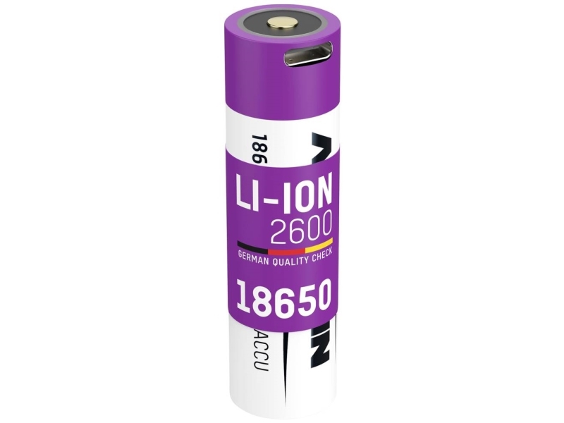 Ansmann 1307-0002, Laddningsbart Batteri, Litium-Ion (Li-Ion), 3,6 V, 2600 Mah, 9,36 Wh, Silver