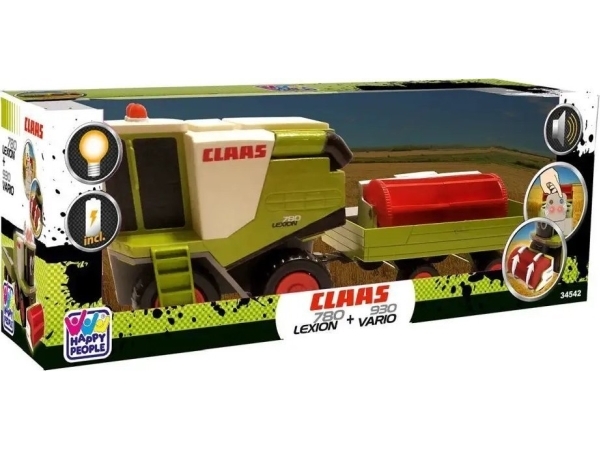 MALIK legekombajn Claas med trailer Happy People