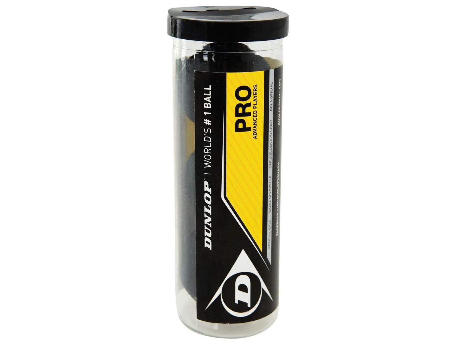 Dunlop Squash Ball Dunlop Pro Wsf/Psa Official, 3-Tube