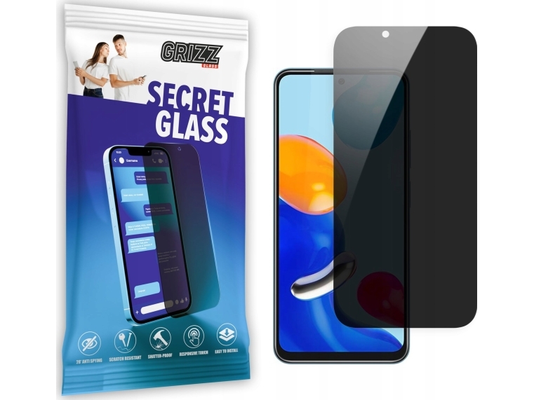 Grizzglass Secretglass Xiaomi Redmi Note 11T Pro Privatlivsglas