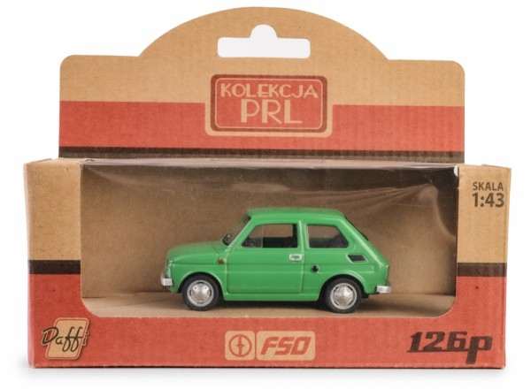 Daffi fordon PRL Fiat 126p grön | Leksaker - Bilar och andra fordon - Leksaksbilar | GameStuff