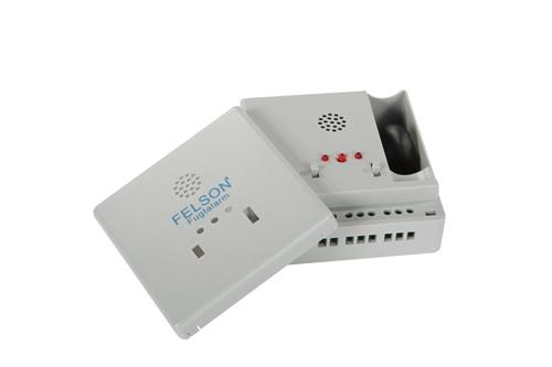 Felson fugtalarm model 5030ti med relæ og 9v lithium batteri