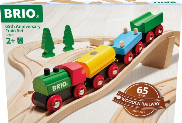 65Th Anniversary Train Set, Zug- & Schienen-Set, 2 Jahr(E), Holz, Mehrfarbig