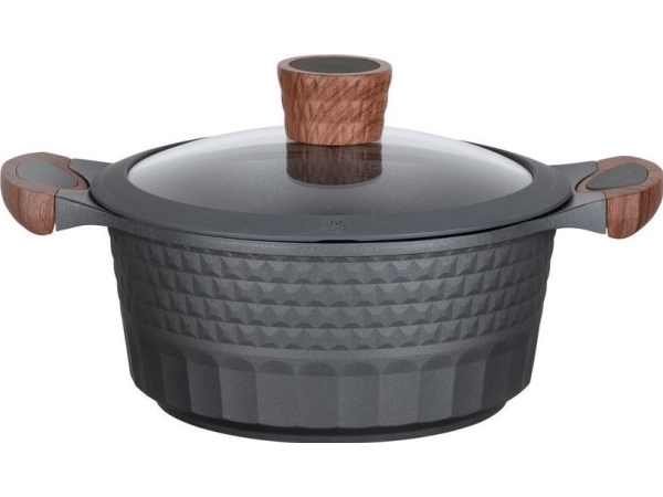 Resto Kitchenware Capella 2.6 L Round Black, Wood