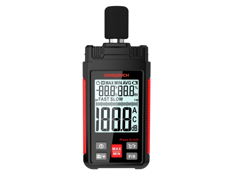 Ermenrich Seek Ds20 Digitaler Schallpegelmesser