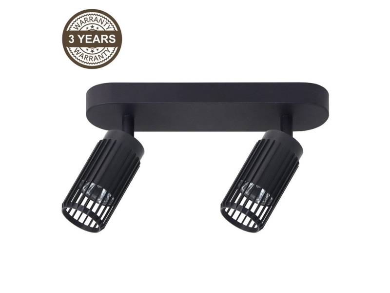 Domoletti Ceiling Light Alveo 2xgu10 Ml0295 Black