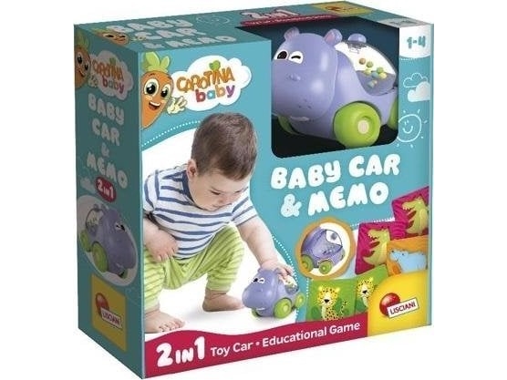 Carotina Baby Nilpferd Spielzeug Und Memory-Spiel 102273 Lisciani