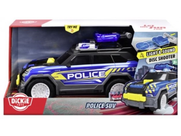 Dickie Toys - Politibil Legetøj Med Lys Og Lyd - Police Suv