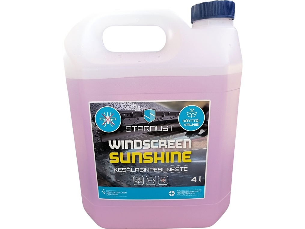 Stardust Sunshine ready-to-use summer windshield washer fluid, 4 liters