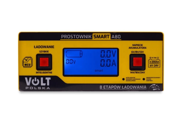 Volt-Ladegerät 6V/12/24V 15A Smart A80 Volt Polska
