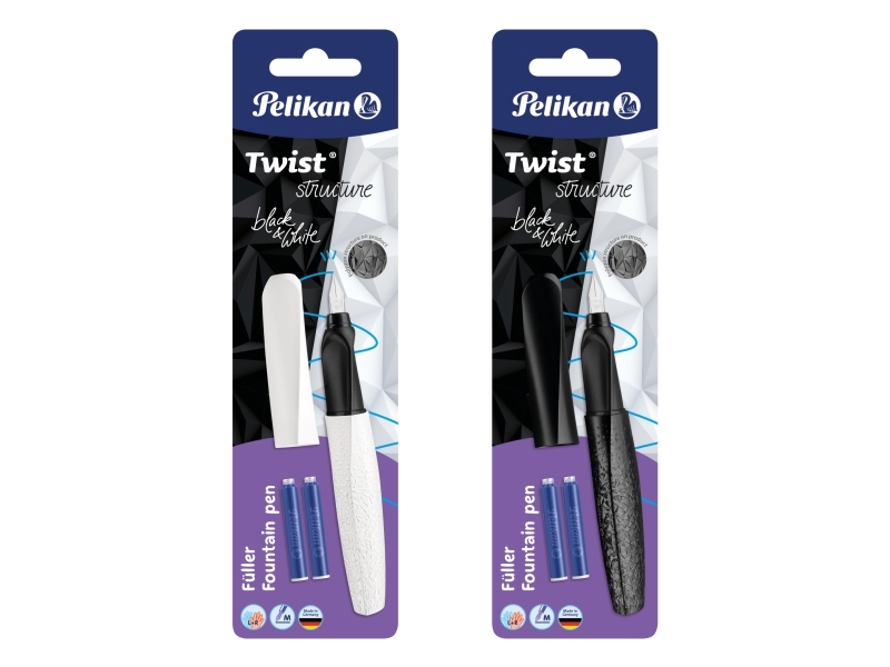Pelikan 824637, Forskellige farver, Påfyldningssystem til patron, Blå, Genanvendt plast, Rustfrit stål, Mellem