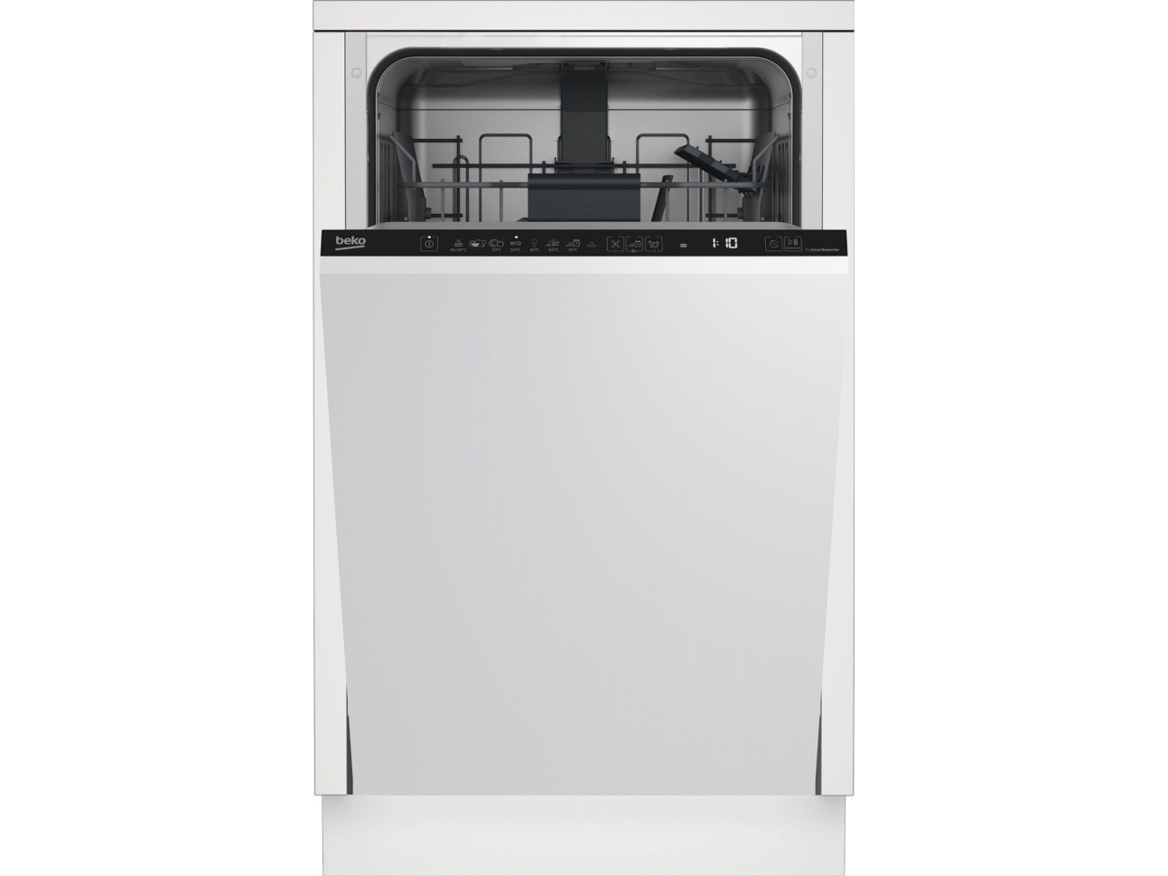 Beko DIS48020 - Opvaskemaskine - til indbygning - Niche - bredde: 45 cm - dybde: 56 cm - højde: 82 cm