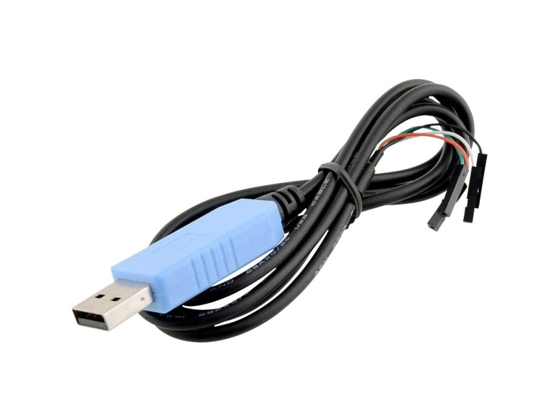 Radxa Rockpi_Usb_Ttl Überbrückungskabel Rock Pi [1X Usb 2.0 Stecker A - 4X Wire Bridge Buchse] 1,50 M Schwarz