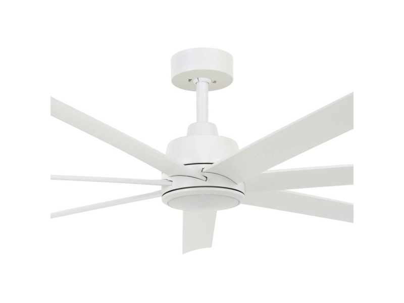 Lucci AIR Atlanta Kattotuuletin 52 W (Ø x K) 142 cm x 35 cm Valkoinen kaukosäätimellä varustettuna