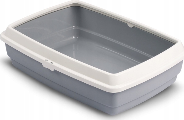 Barry King HANDY avoin pönttölaatikko, jossa on kissan kehys, harmaa, 42x33x14cm