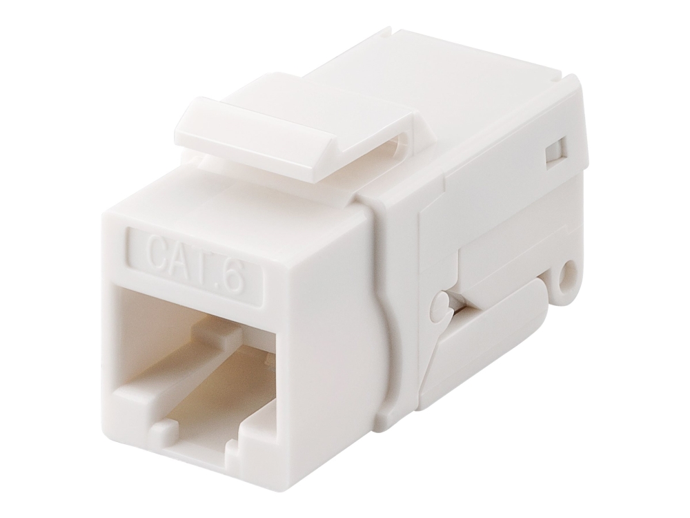 Wentronic Goobay Cat 6 Keystone Rj45 Jack, Utp Ungeschirmt, 250 Mhz - Anschluß: Toolless Snap-In (95742)