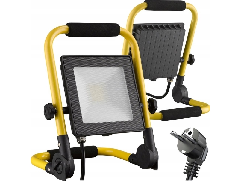Loyal Lighting Led Håndlampe 2800Lm Lumileds Ip65 4K Stativ/Vægudtag/Vde+Stik