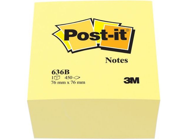 3M 7100172238, Quadratisch, Gelb, Papier, 76 Mm, 76 Mm, 450 Blätter