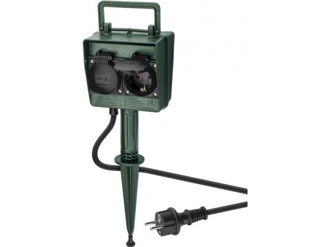 Goobay 55943, 2 M, Outdoor, Typ F, Type F (Cee 7/4), Ip44, Spritzwassergeschützt