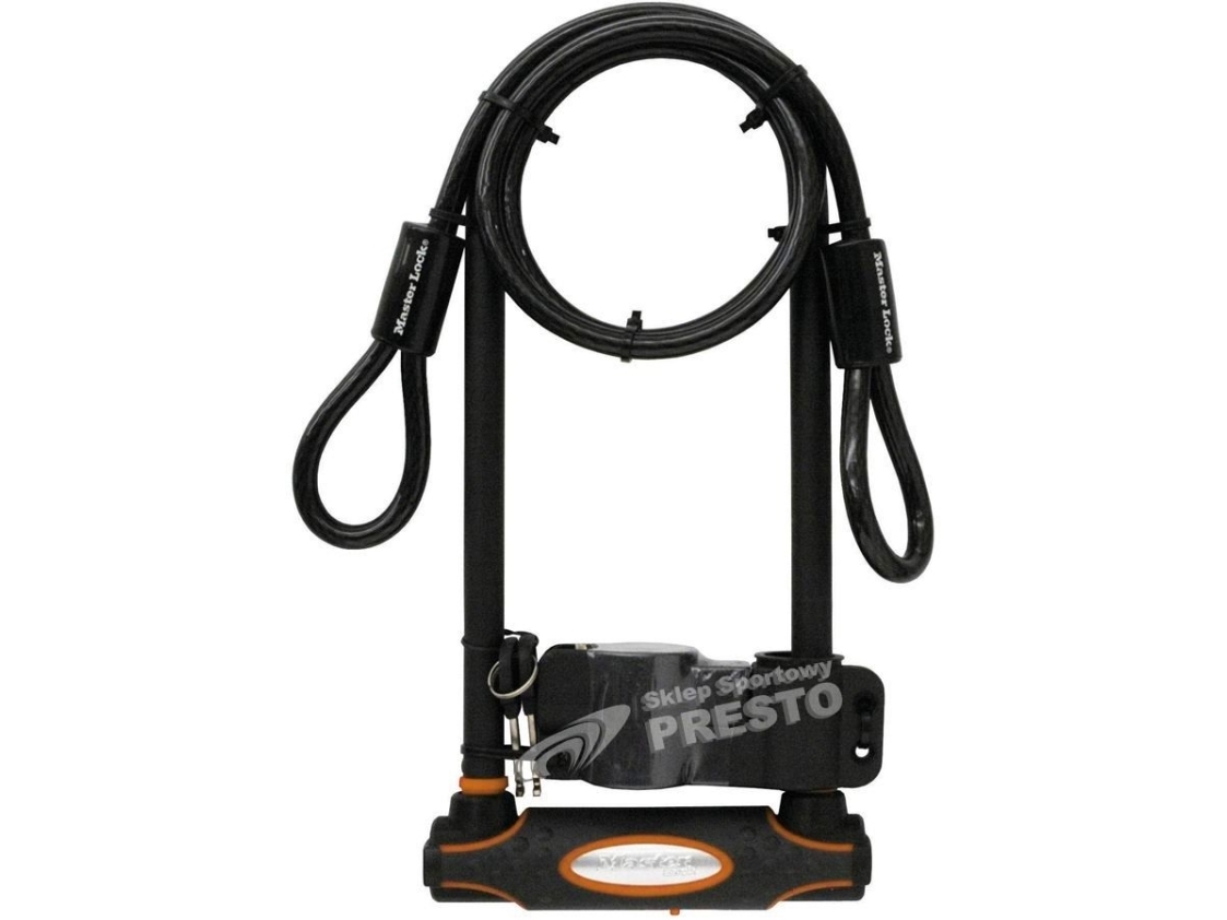 MASTER LOCK 8285EURDPRO, U-lås, Sort, Stål, Vinyl, Stål, Vinyl, Stål