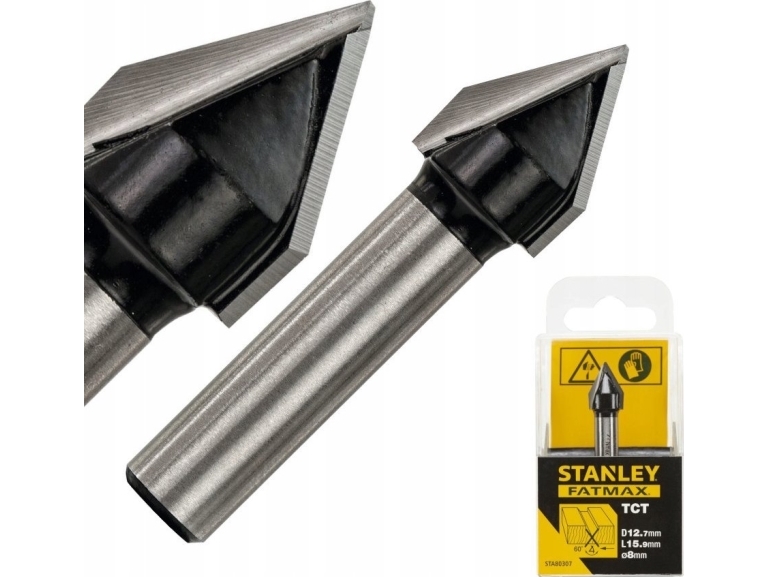 Stanley Lige Overfræser Med Handske 48 Mm 60/12,7 Mm