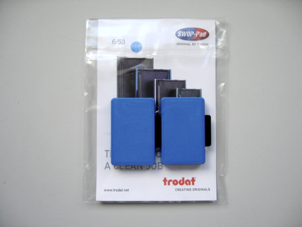 Trodat Ersatzstempelkissen 6/56, Blau Für Stempel Professional - 1 Stück (6/56B)
