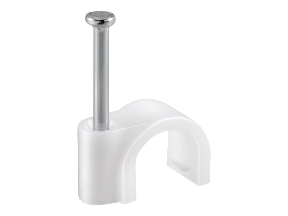 fixPOINT - Kabelklämma - vit (paket om 100) | Datortillbehör - Kablar & adaptrar - Datakablar | GameStuff