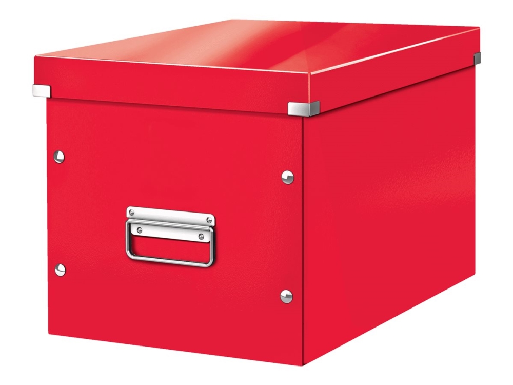 Leitz Click & Store WOW - Förvaringsbox - large - för A4 (210 x 297 mm) - cubed - röd | Trädgården - Trädgårdsredskap - Övriga trädgårdsredskap | GameStuff