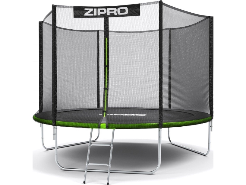 Zipro Jump Pro trädgårdstrampolin med 10FT 312cm utomhusnät + skosäck GRATIS! | Utomhusleksaker - Studsmattor & Hoppborg - Studsmattor | GameStuff
