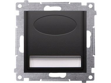 Contact-Simon Simon 54 LED-valaisin 14V DC 0,56 W valkoinen neutraali 4000 K musta matta !14V virtalähde vaaditaan DOS14B.01/49