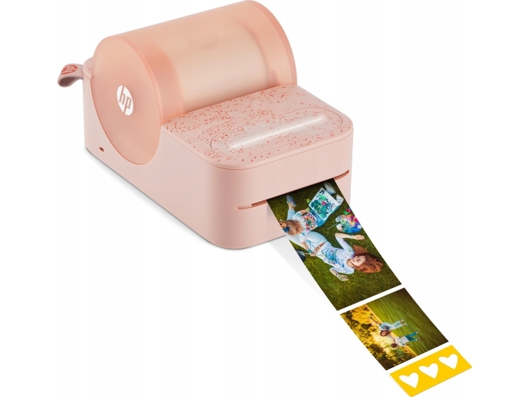 HP Sprocket Panorama farve labelprinter Bluetooth til fotos/klistermærker - pink