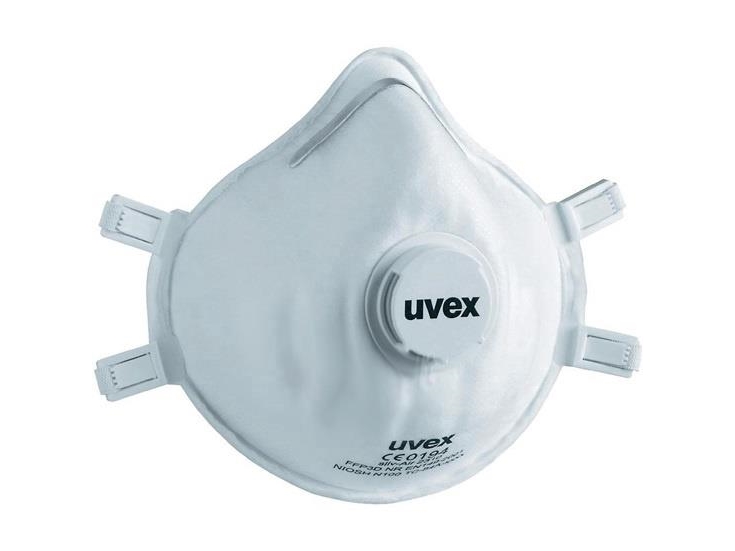 Uvex Arbeitsschutz Respirator Uvex Silv-Air Classic 2310 Ffp3, Kopptyp Med Ventil, Vit, 3 St. I Detaljhandelsförpackning (8742310)