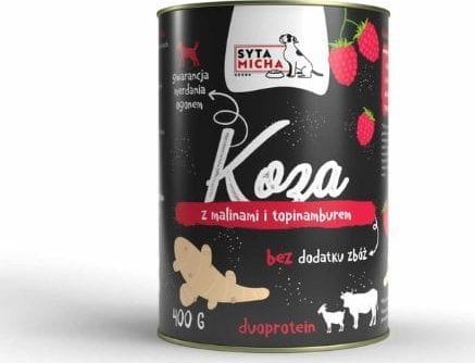 Syta Micha Ziege Mit Himbeeren Und Topinambur - Nassfutter Für Hunde - 400G