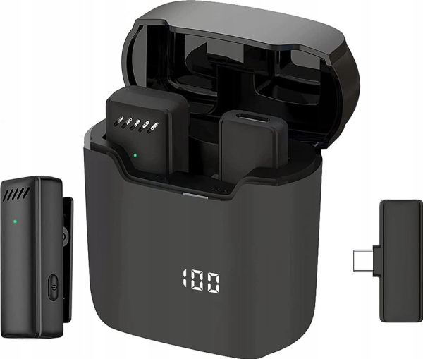 Oem Tie Cord Wireless Microphone Til Type C Med Opladningsetui S11