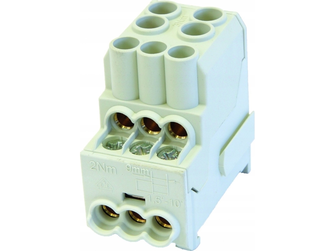 Simet Verteilerblock Al/Cu Sdb 100 (80010) Simblock Grau 81601002
